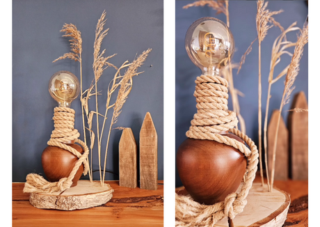 Upcycling aus alter Schirmlampe