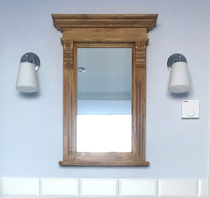 Capay - Country house mirror solid wood in Wilhelminian style