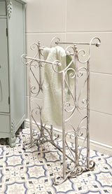 Jero - Romantic towel rail in shabby chic style