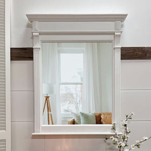 "Jul" large country house mirror white