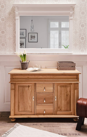 "Kjer" oak country house chest of drawers solid wood Scandinavian