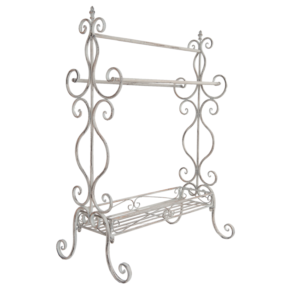 Léon - Romantic towel rail in shabby chic style