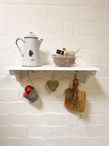 Lurés - Elegant country house hook rail / hanging shelf / towel rail in Wilhelminian style