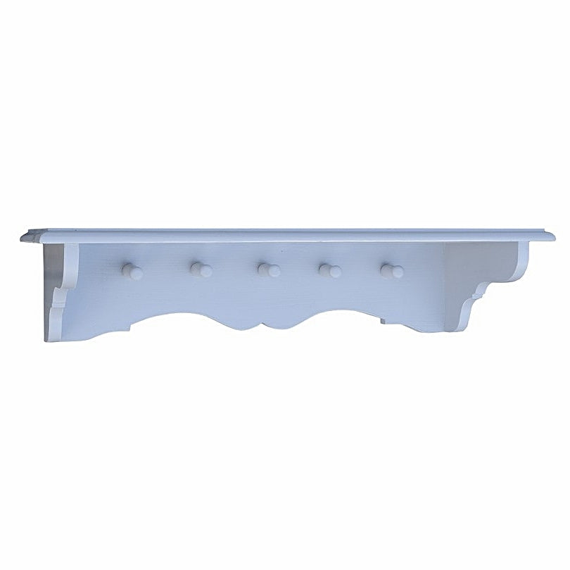 Lurés - Elegant country house hook rail / hanging shelf / towel rail in Wilhelminian style