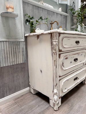 "Madame" Antiker Shabby-Chic-Waschtisch 95 cm