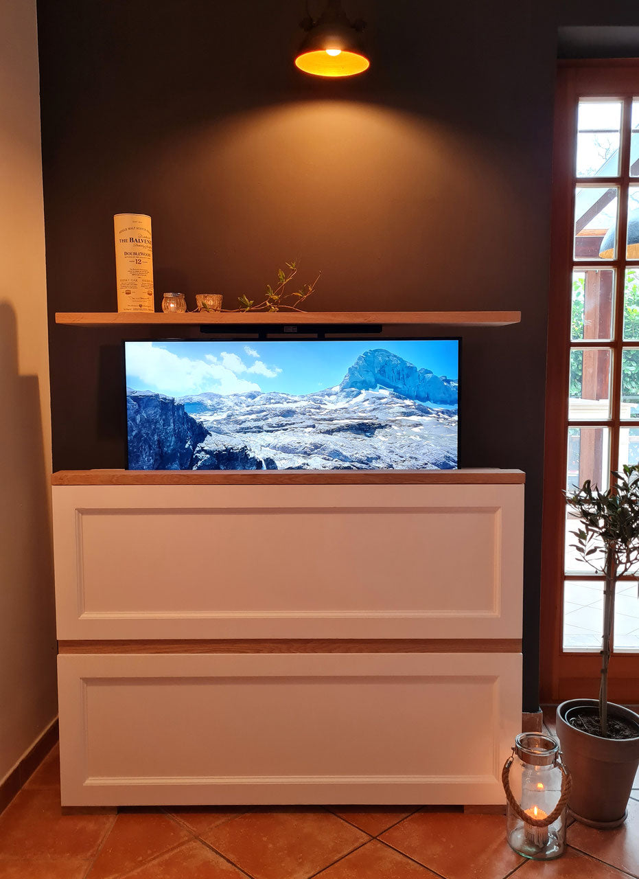 "Montray": Sideboard mit TV Lift, elektrisch 46 Zoll oder 55 Zoll