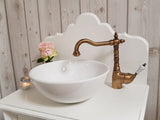 Mosel bronze small - antique-look single lever mixer tap antique brass look in country house style