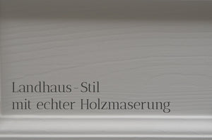 Pearl - Eleganter, weißer Hochschrank im Landhaus-Stil