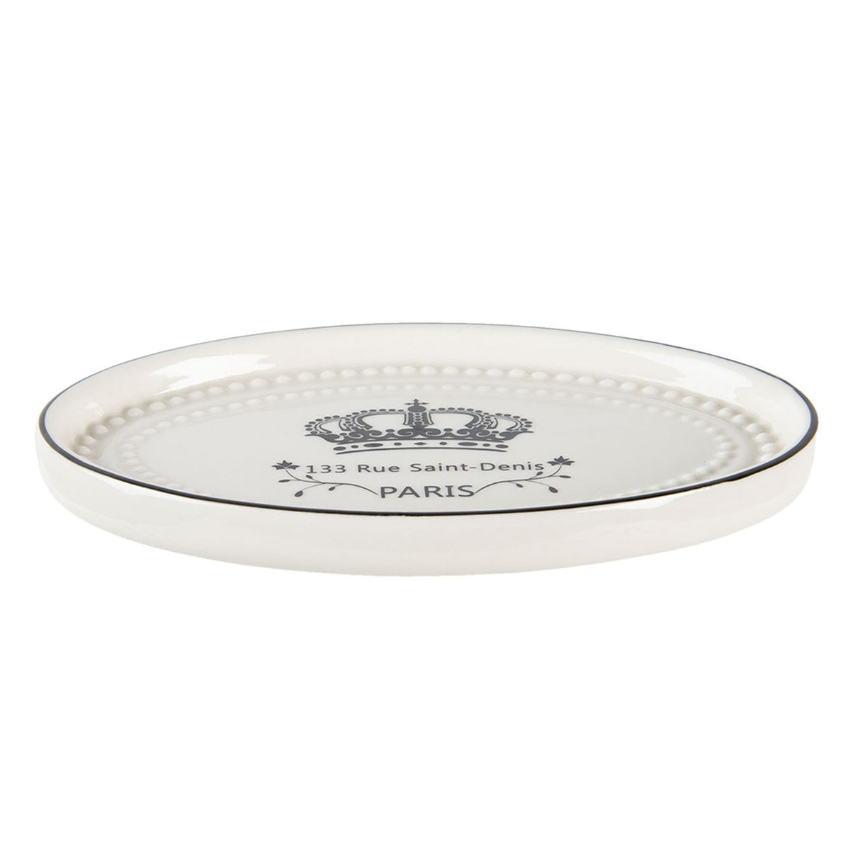 Saint-Denis - flat soap dish with decoration