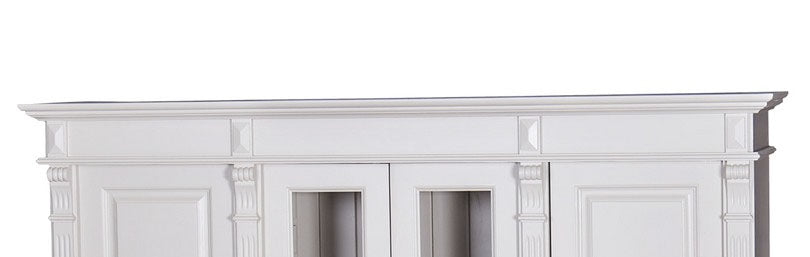 Sébornet - Elegant country house cabinet Vertiko made of solid wood in white