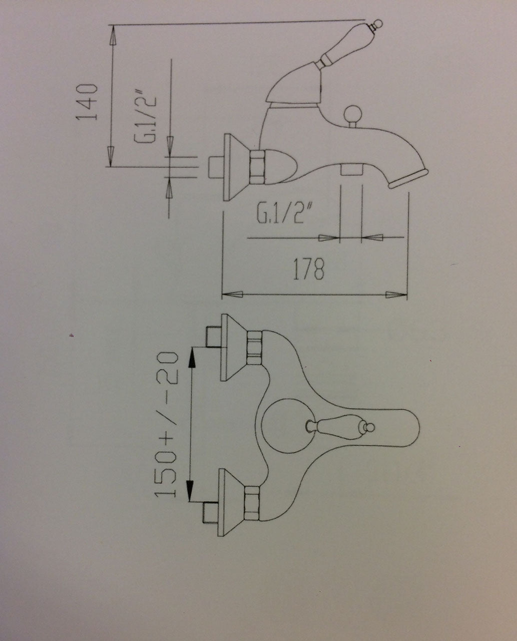 Timaru chrome - Shower and bath mixer (exposed)